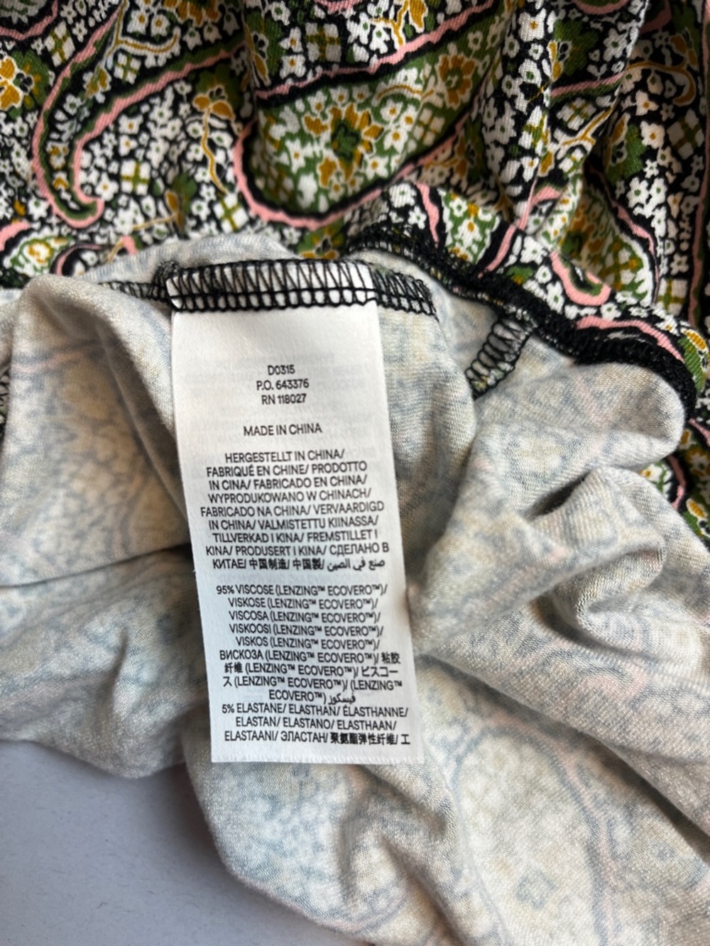 Boden Tiered faux Wrap Jersey Paisley Maxi Dress 8 - Picture 11 of 12